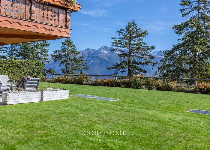Daire Le Saint Georges L Jardin Et Vue L By Cosyhome Crans-Montana